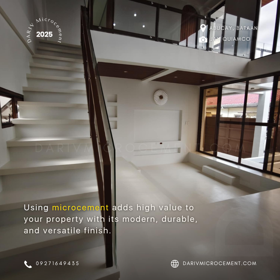 Microcement Railing Microcement Philippines | DARIV Microcement Contractor